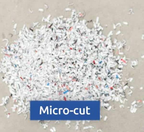 micro cut shredder type